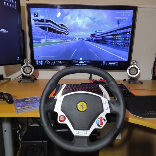 Thrustmaster Ferrari F430 Force Feedback racing wheel like new with Gran Turismo 6