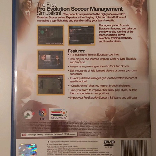 Pro Evolution Soccer Management PlayStation 2 used