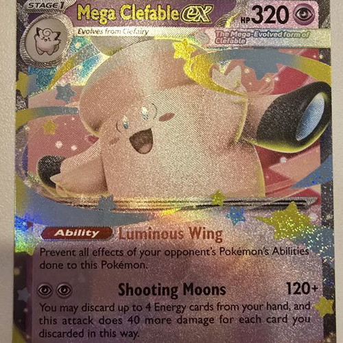 Mega Clefable ex Pokémon card like new