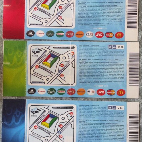 Euro 2008 Greece National Team Tickets like new