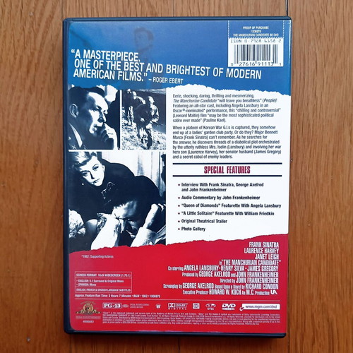 The Manchurian Candidate DVD μεταχειρισμένο, δράμα, θρίλερ χωρίς ελληνικούς υπότιτλους