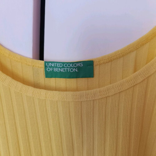 Benetton women's blouse L used, yellow