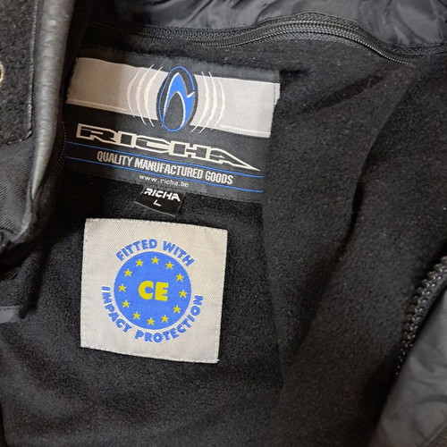 Richa winter motorcycle jacket used, size L, black