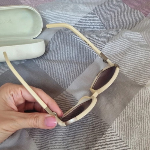 Vintage Chloe sunglasses used, beige