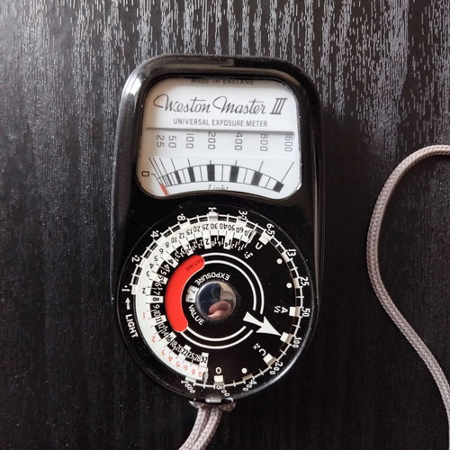 Weston Master III vintage exposure meter used, made in England