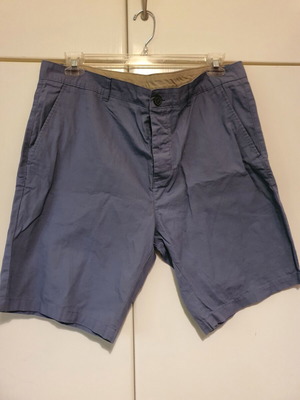 H&M Blue Bermuda Shorts New, Size XXL, Waist 50 cm