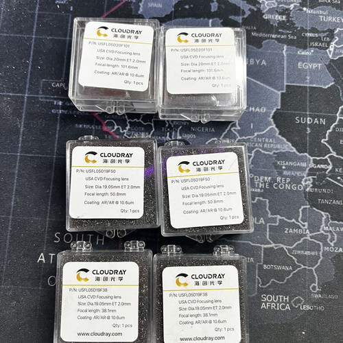 Cloudray CO₂ Laser focusing lenses, 6 pieces, USA CVD