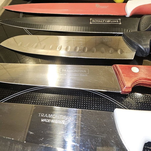 Kitchen knives used, assorted
