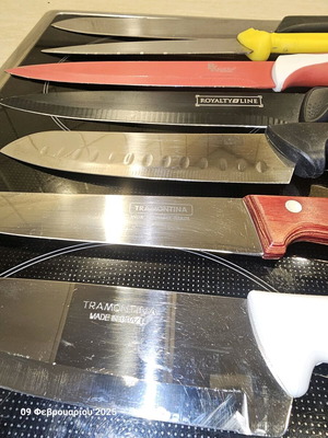 Kitchen knives used, assorted
