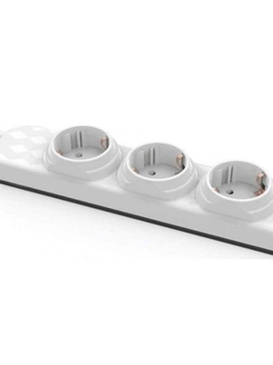 Allocacoc power strip 3 sockets with 1.5m cable white new