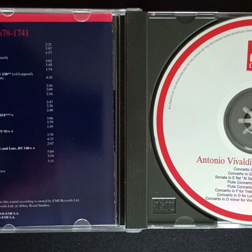 Antonio Vivaldi Concerti 2 CDs used with magazine, classical music
