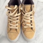 Converse All Star boots like new, black and yellow, size 38