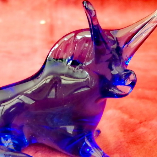 Murano dog figurines set of 2 new from Italy