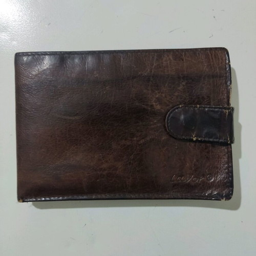 Lavor leather wallet like new, brown