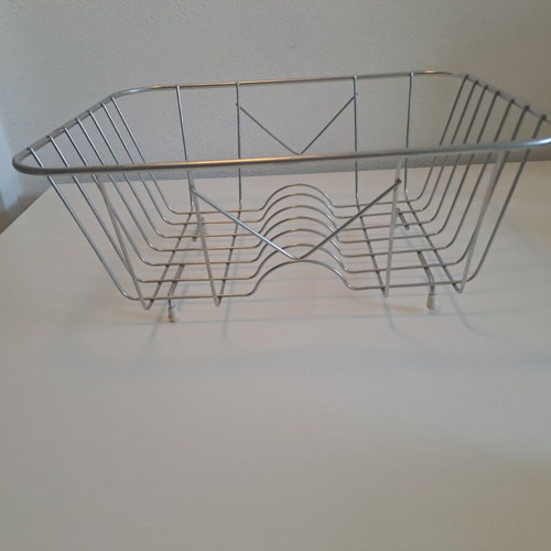 Sanitec Stainless Steel Sink Drainer Silver 28x33cm