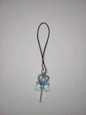 Blue magical girl wand like new, handmade keychain by A To Z Greek