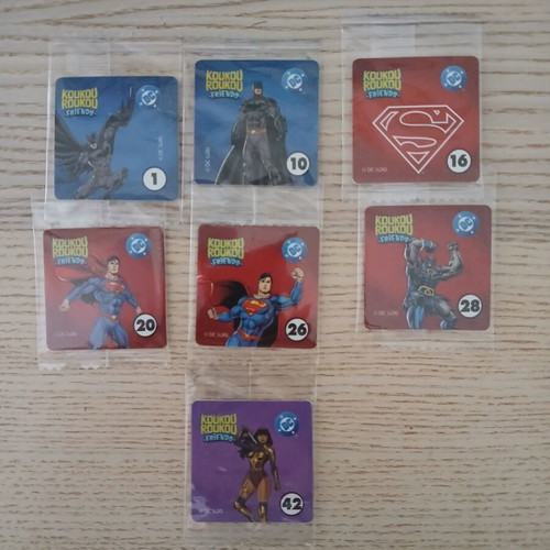 Koukouroukou Friends DC stickers, set of 7