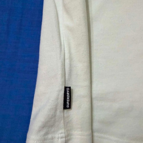 Superdry T-shirt like new, size Small, yellow and white