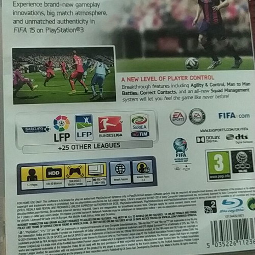 FIFA 15 PlayStation 3 game like new