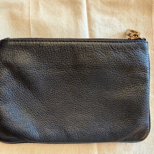Marc by Marc Jacobs leather clutch hand bag used, black