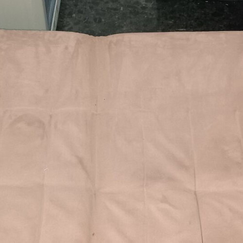 Sofa bed beige microfiber click-clack used, bed size 1.90×1.15 m