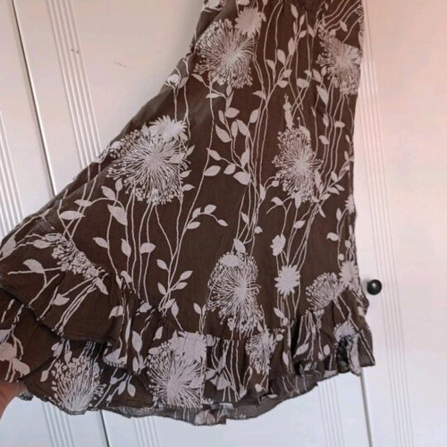 Summer dress viscose and linen floral like new, size S