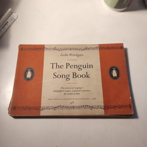 The Penguin Song Book used music exercise book