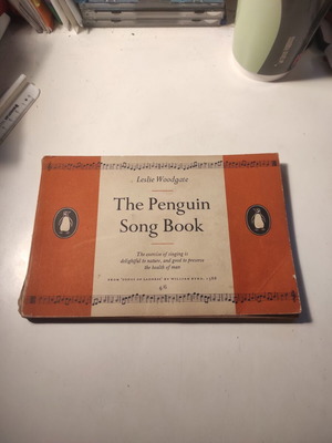 The Penguin Song Book used music exercise book