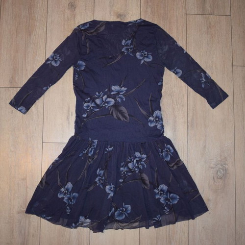GANNI Etsu Mesh dress size M like new, blue and multicolor