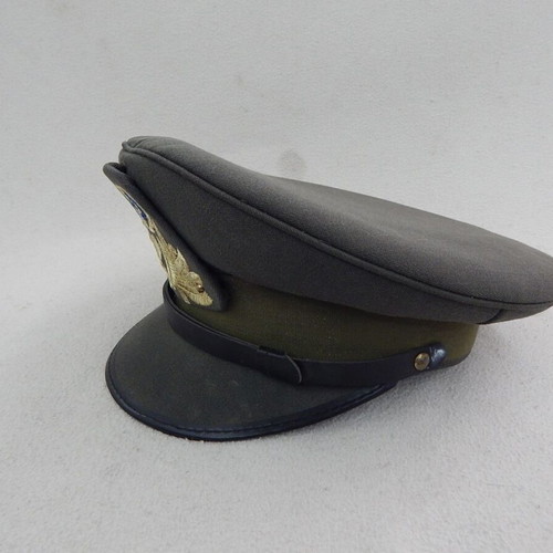 Officer Cap of Cyprus National Guard used, size 56, green with gold details