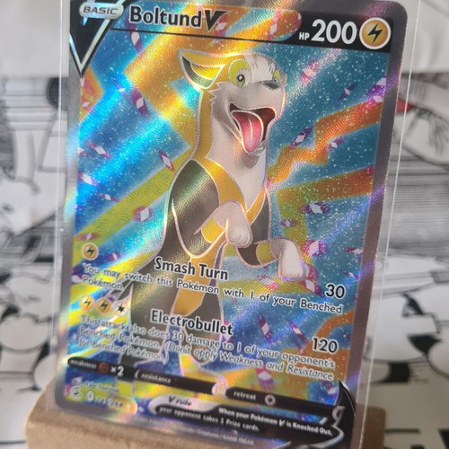 Boltund V Pokemon Fusion Strike Sword & Shield Full Art Rare Card new