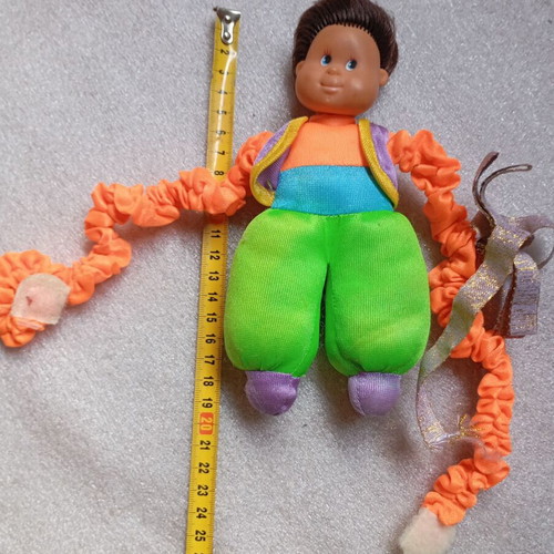 Vintage doll «Kollitoula» used with elastic limbs 90s