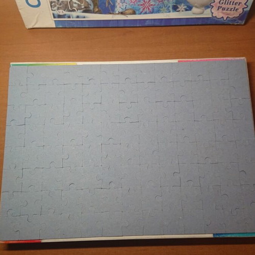 Frozen puzzle 104 pieces used with Snow White storybook gift