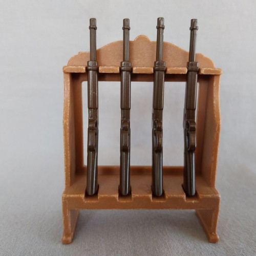 Playmobil Western Rifle Set with Gun Rack used