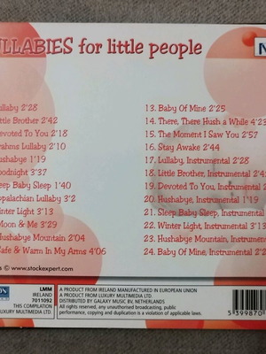 Music CD for babies relaxing, new