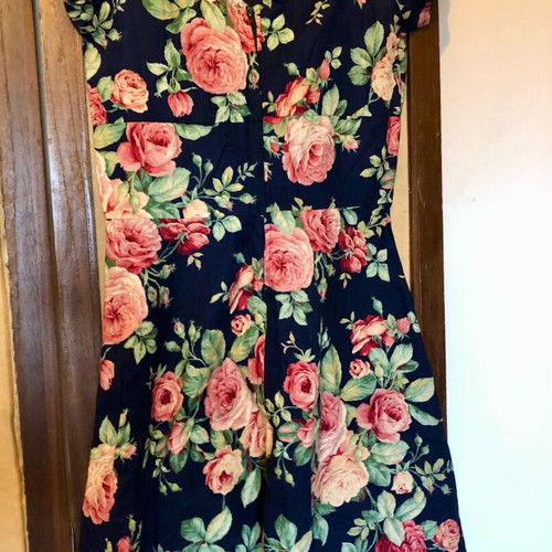 Summer dress like new, blue multicolor, sizes S and M