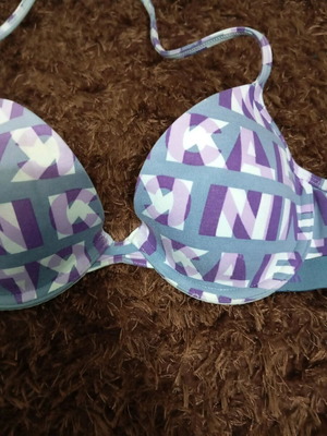 Calvin Klein women's bra used, size 70/b, gray and purple