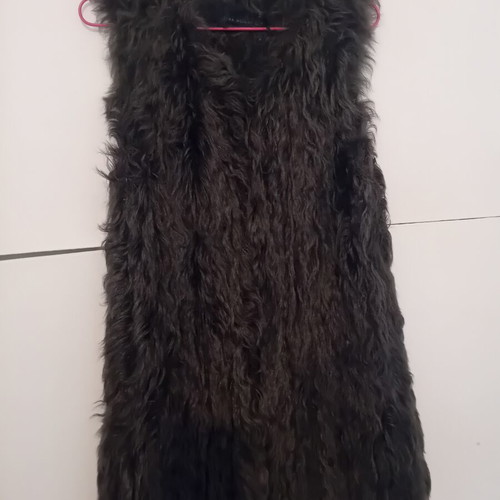Fur vest from Zara like new, size M, grey