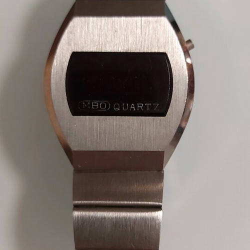 MBO Vintage Digital Men's Watch 1975 Germany like new, stainless steel