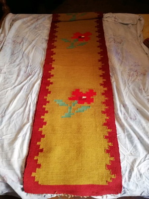 Handmade woven runner like new 45x300 cm