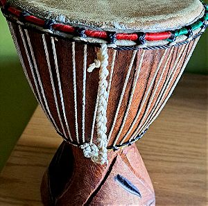 πολύ συλλεκτικό vintage ξύλινο τύμπανο  bongo