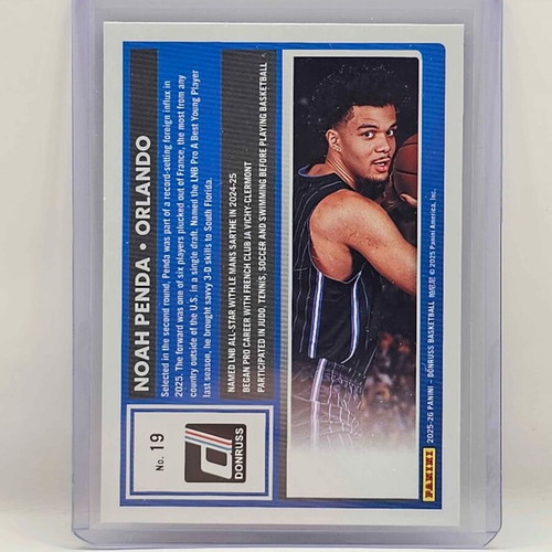 2025-26 Panini Donruss NBA Noah Penda Rated Rookie Holo Card Orlando Magic #19 new
