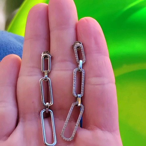 Silver earrings like new