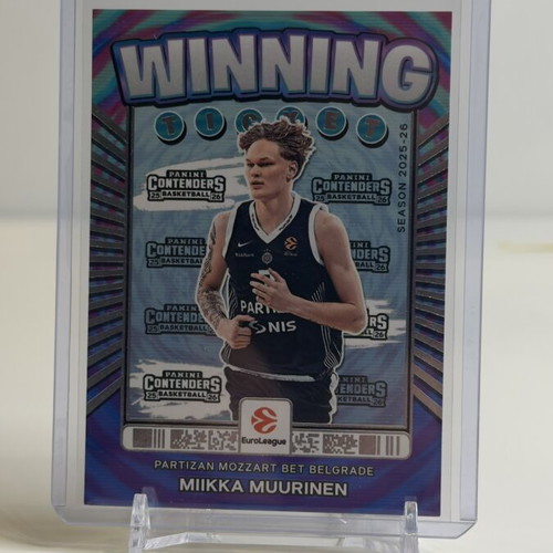 Miikka Muurinen 2025-26 Panini Contenders EuroLeague Winning Ticket SP card like new