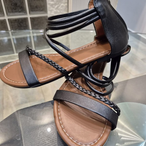 Gladiator sandals black size 42 new, faux leather
