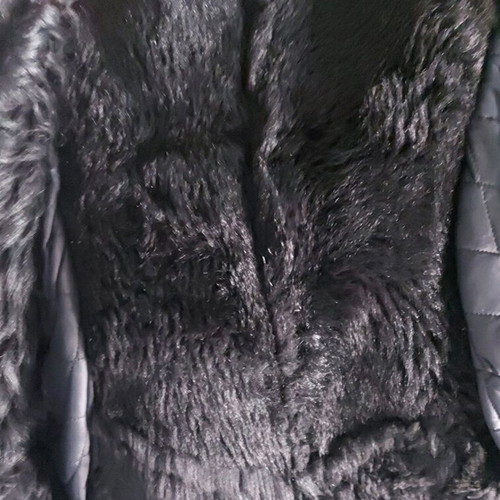 Vintage Shearling leather jacket like new, black