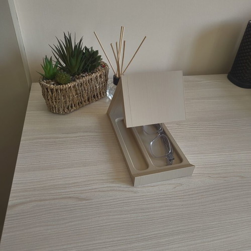 Reading stand with glasses holder and pen slot
