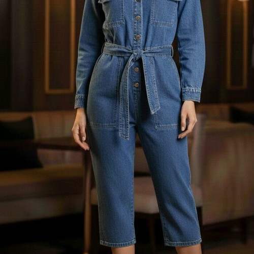 Dorothy Perkins denim jumpsuit like new, blue, size L