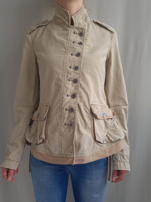 Marithé & François Girbaud women's jacket size 36 / S beige like new