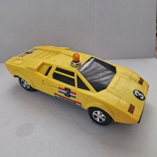 Retro Lamborghini Countach toy used with original box
